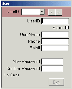 Edit users in Access with user level security