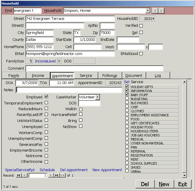 Nonprofit Social Service Charity Appointment Scheduler